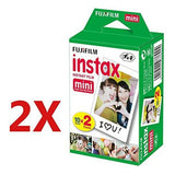 Fujifilm Instax Mini 9 Instant Camera + Fuji INSTAX Film (40 Sheets) Includes Camera Case + Frames + Photo Album + 4 Color Filters and More (Purple)