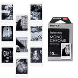 Fujifilm Instax Mini Monochrome Film With Rabbit Design Hanging Paper Photo Frame - 10 Exposures