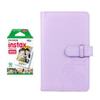 Fujifilm Instax Mini Single Pack 10 Sheets Instant Film with 96-sheet Album for mini film Lilac purple