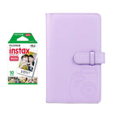 Fujifilm Instax Mini Single Pack 10 Sheets Instant Film with 96-sheet Album for mini film Lilac purple