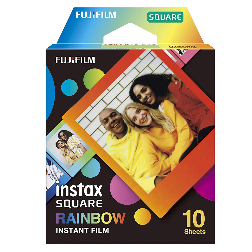 Fujifilm Instax Square Rainbow Film for SQ20, SQ10, SQ6, SQ1- 10 Exposures