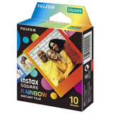 Fujifilm Instax Square Rainbow Film for SQ20, SQ10, SQ6, SQ1- 10 Exposures