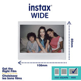 Fujifilm Instax Wide Film Twin Pack (White)