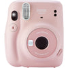 Fujifilm Mini 11 Camera with Clear Case, Films and Stickers Bundle (Blush Pink)