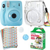 Fujifilm Mini 11 Camera with Clear Case, Films and Stickers Bundle (sky blue)