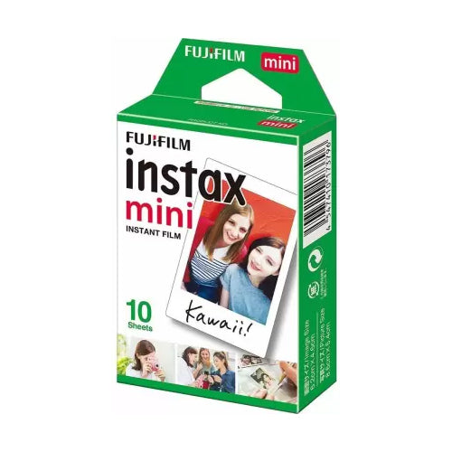 Fujifilm INSTAX Mini 12 Instant Camera with 10 Shot and Panda pouch (Clay White)
