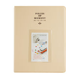 CAIUL 128 Pockets  Album for  Instax Mini 7s 8 8+ 9 25 26 50s 70 90 Film, Polaroid PIC300 Z2300 Film (Beige)