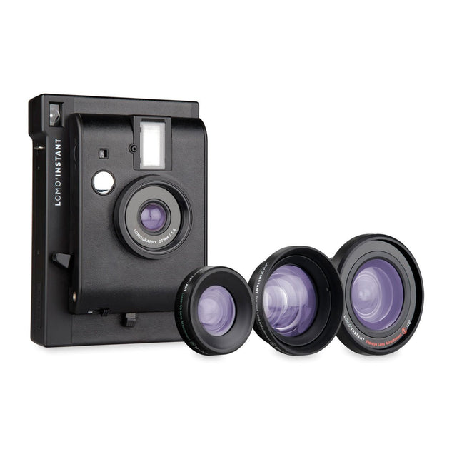 Lomography Instant Camera + 3 Lenses Black Edition