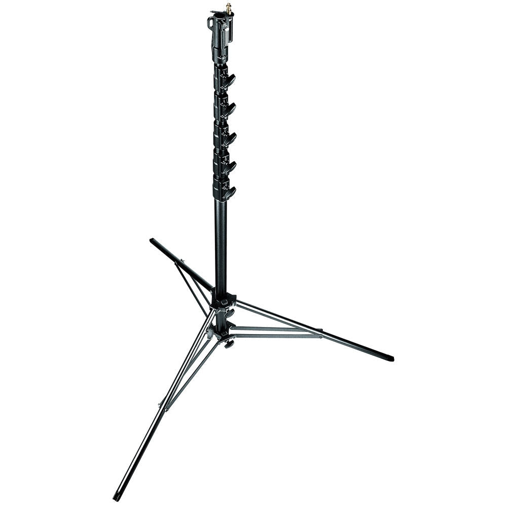 Manfrotto 269HDBU Super High Aluminum Stand with Leveling Leg - Black - 24'
