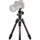 Manfrotto Befree GT Travel Carbon Fiber Tripod with 496 Ball Head for Sony a Series Cameras (Black)