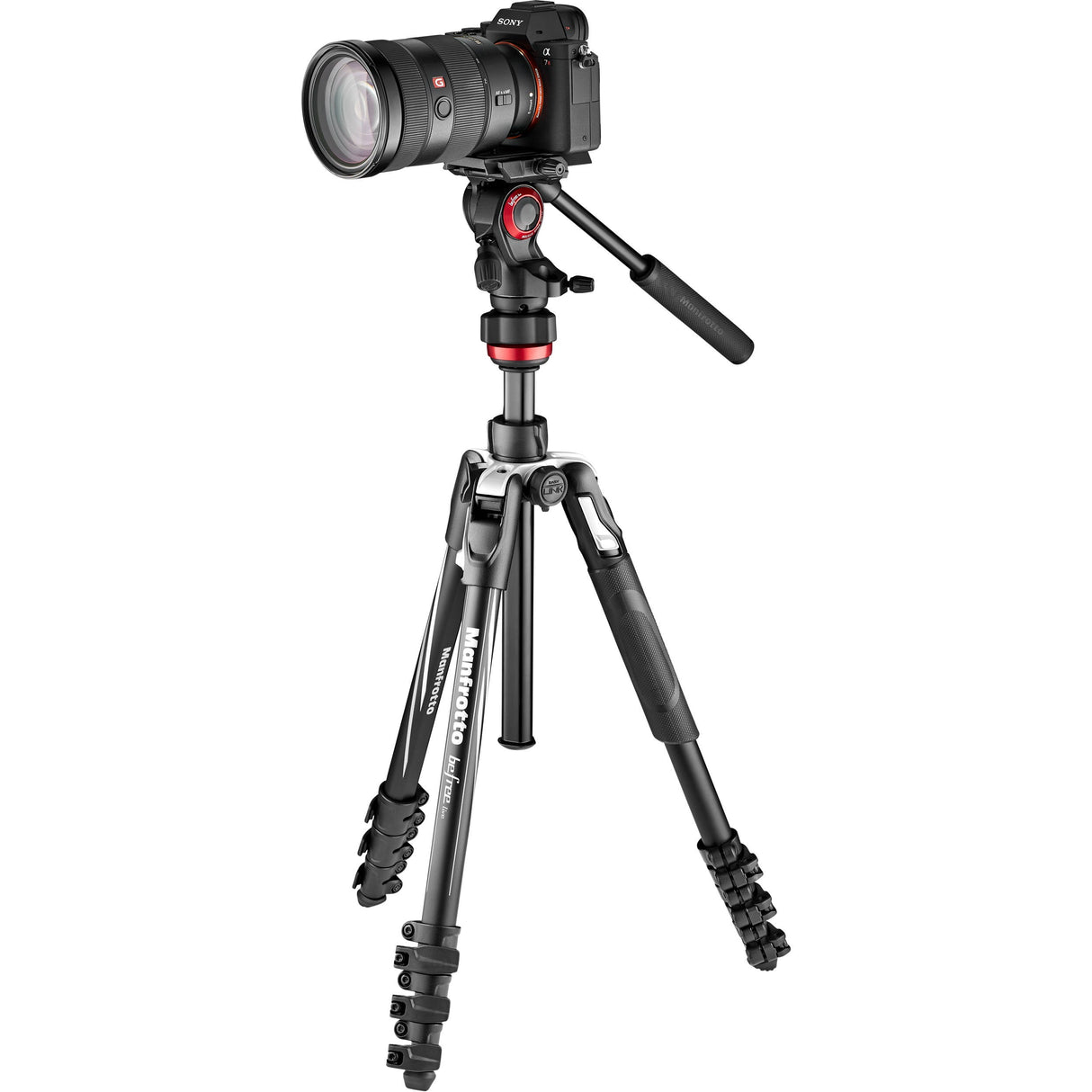 Manfrotto Befree Live Aluminum Lever-Lock Tripod Kit with EasyLink & Case