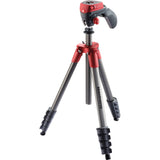 Manfrotto Compact Action Aluminum Tripod (Red)