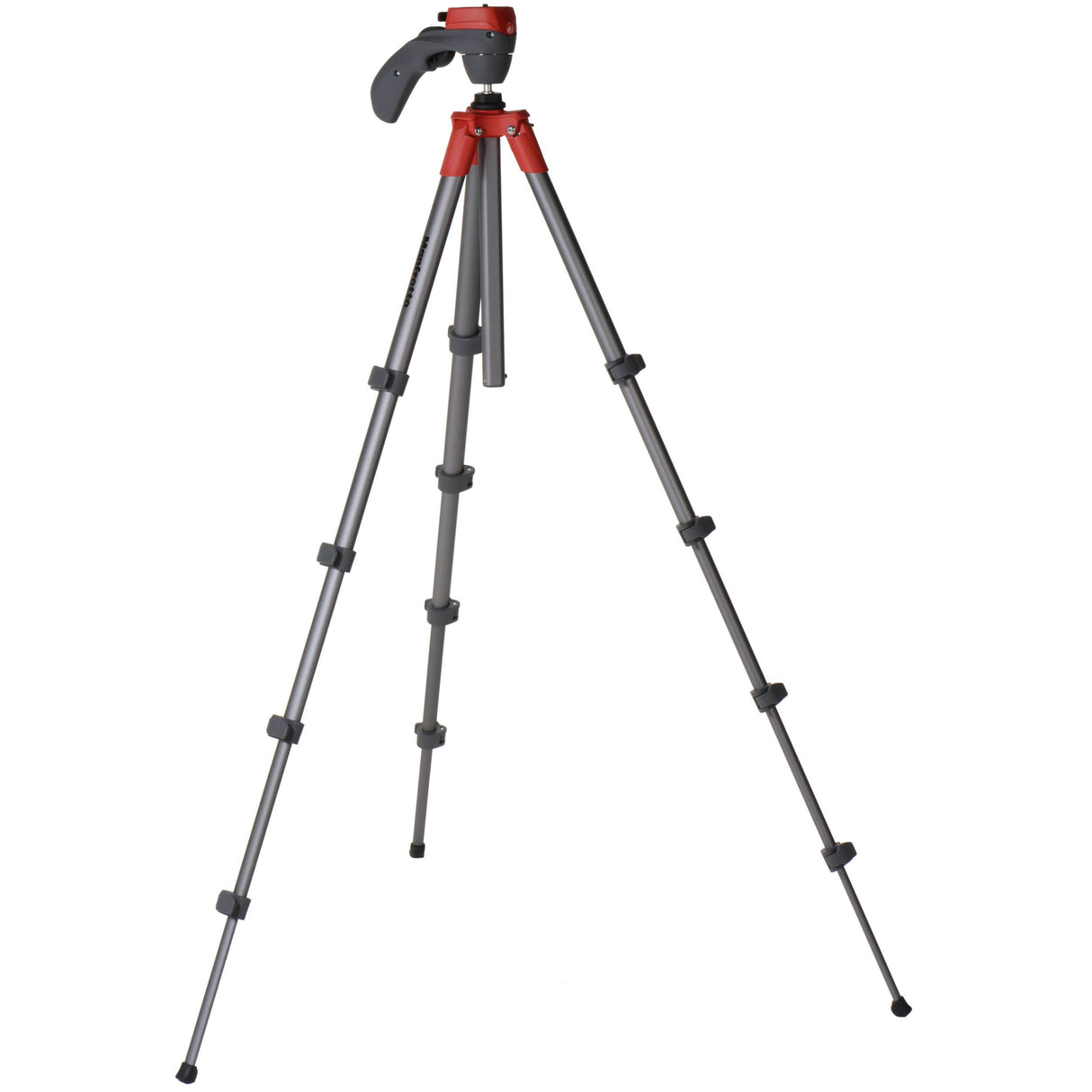 Manfrotto Compact Action Aluminum Tripod (Red)