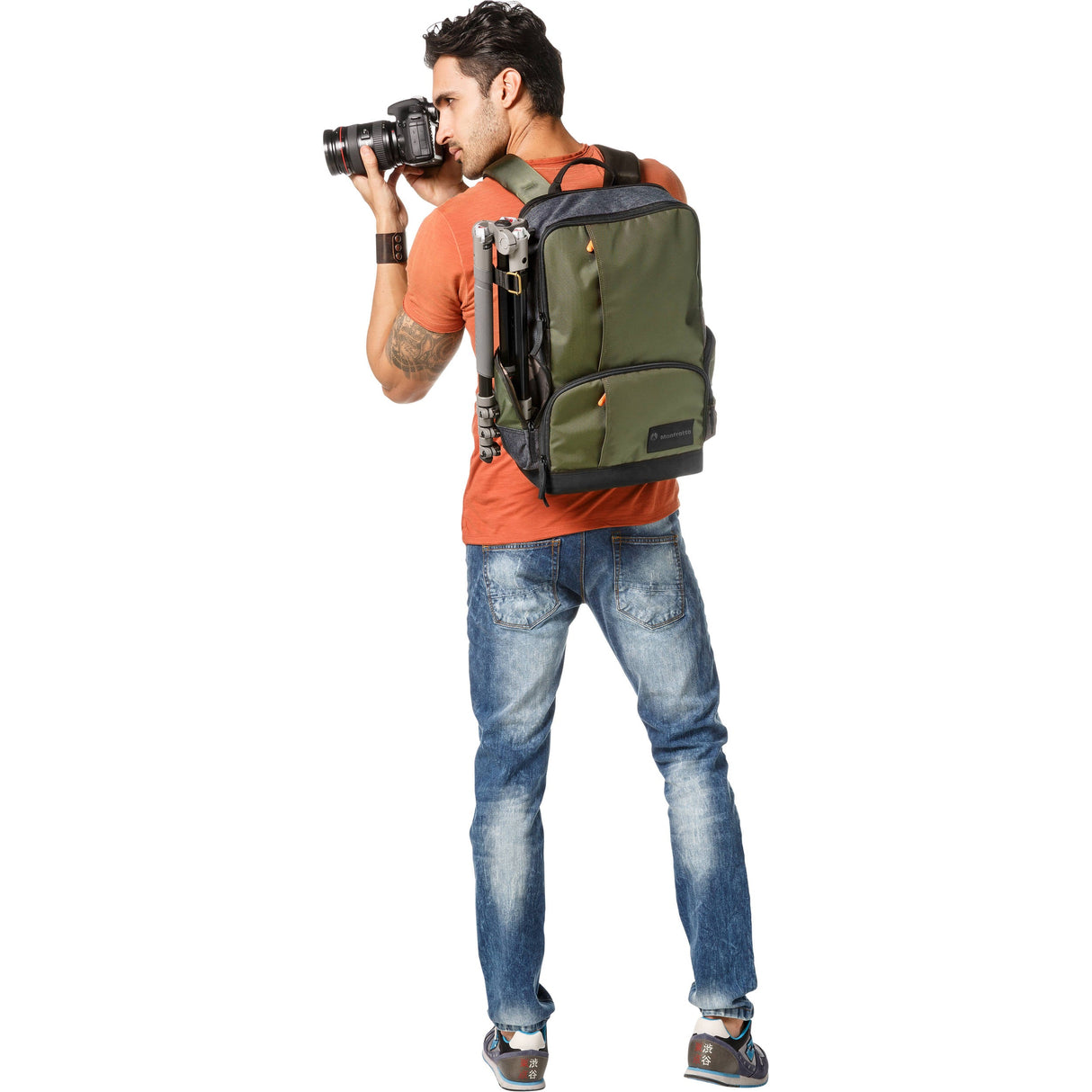 Manfrotto Street Camera and Laptop Backpack for DSLR/CSC (Green and Gray)