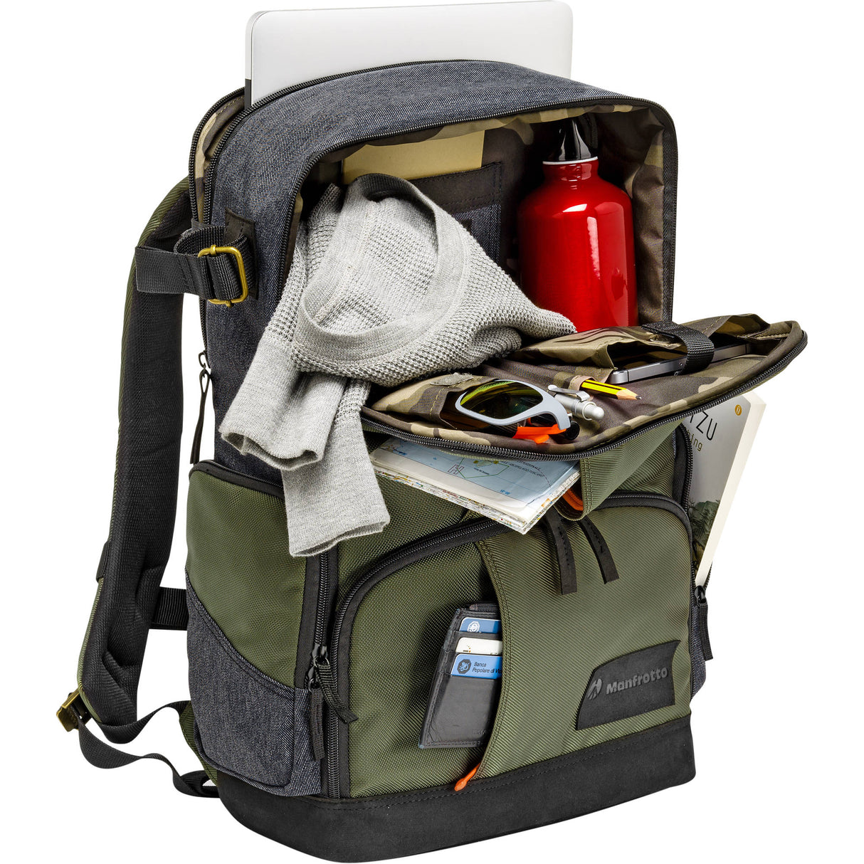 Manfrotto Street Camera and Laptop Backpack for DSLR/CSC (Green and Gray)