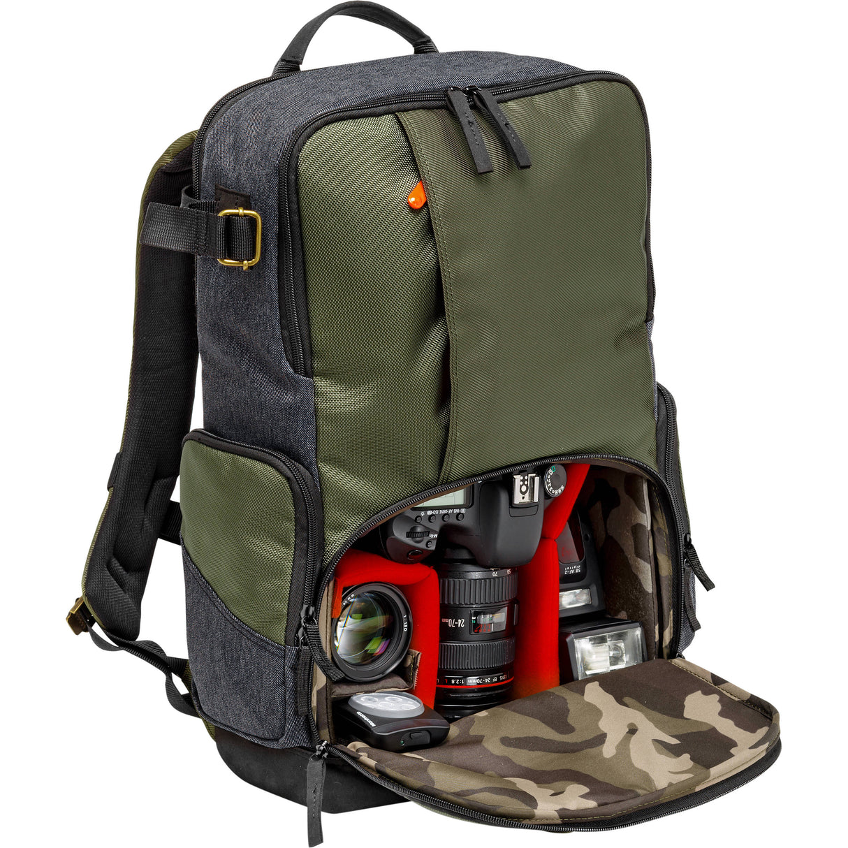 Manfrotto Street Camera and Laptop Backpack for DSLR/CSC (Green and Gray)
