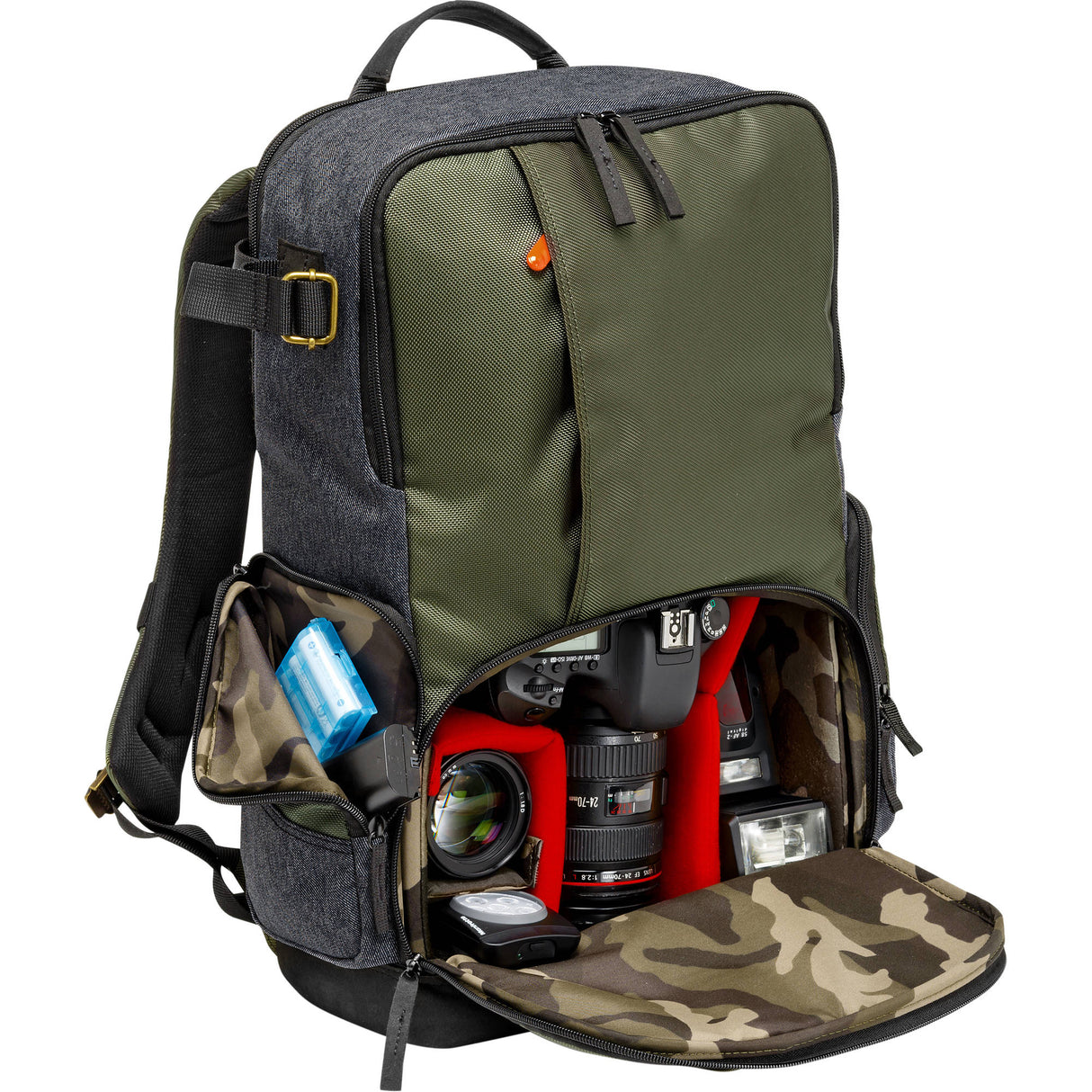 Manfrotto Street Camera and Laptop Backpack for DSLR/CSC (Green and Gray)