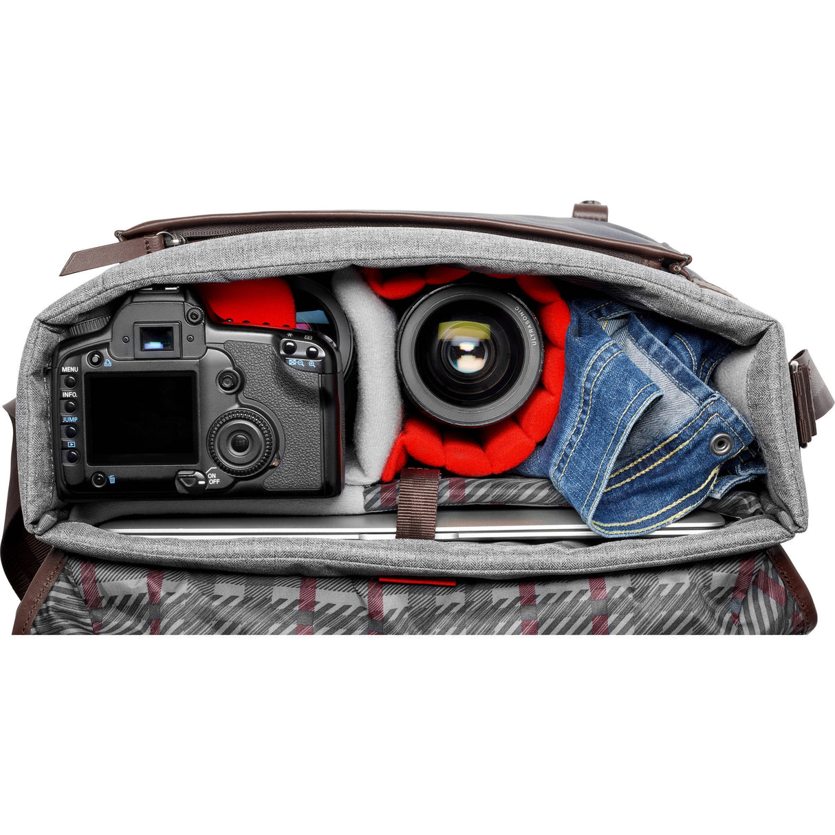 Manfrotto Windsor Camera Messenger Bag (Medium, Gray)