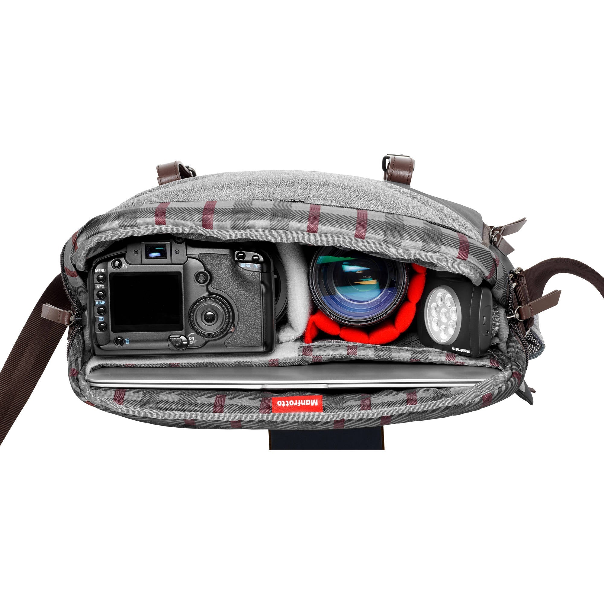 Manfrotto Windsor Camera Reporter Bag for DSLR Gray PhotoVatika