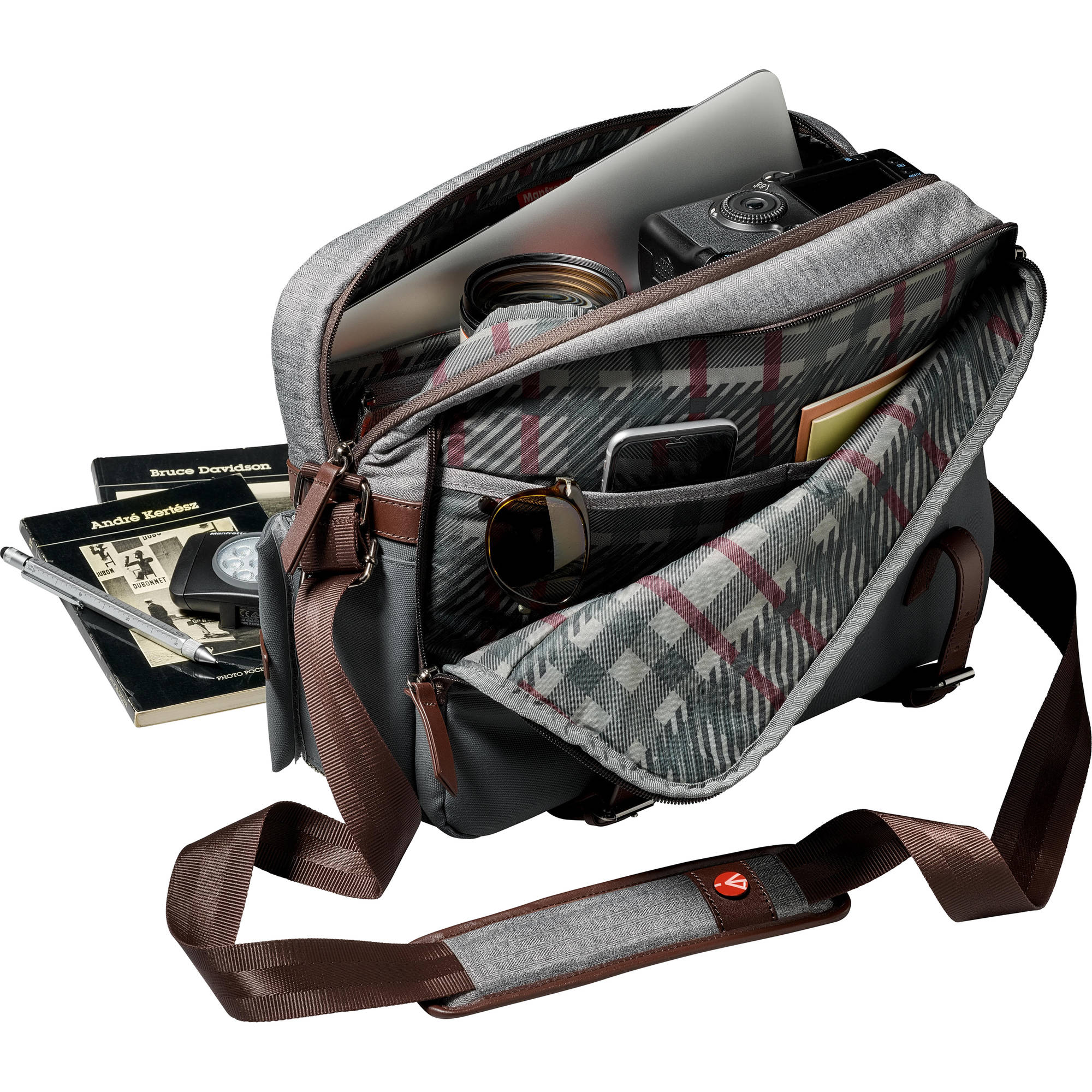 Manfrotto Windsor Camera Reporter Bag for DSLR Gray PhotoVatika