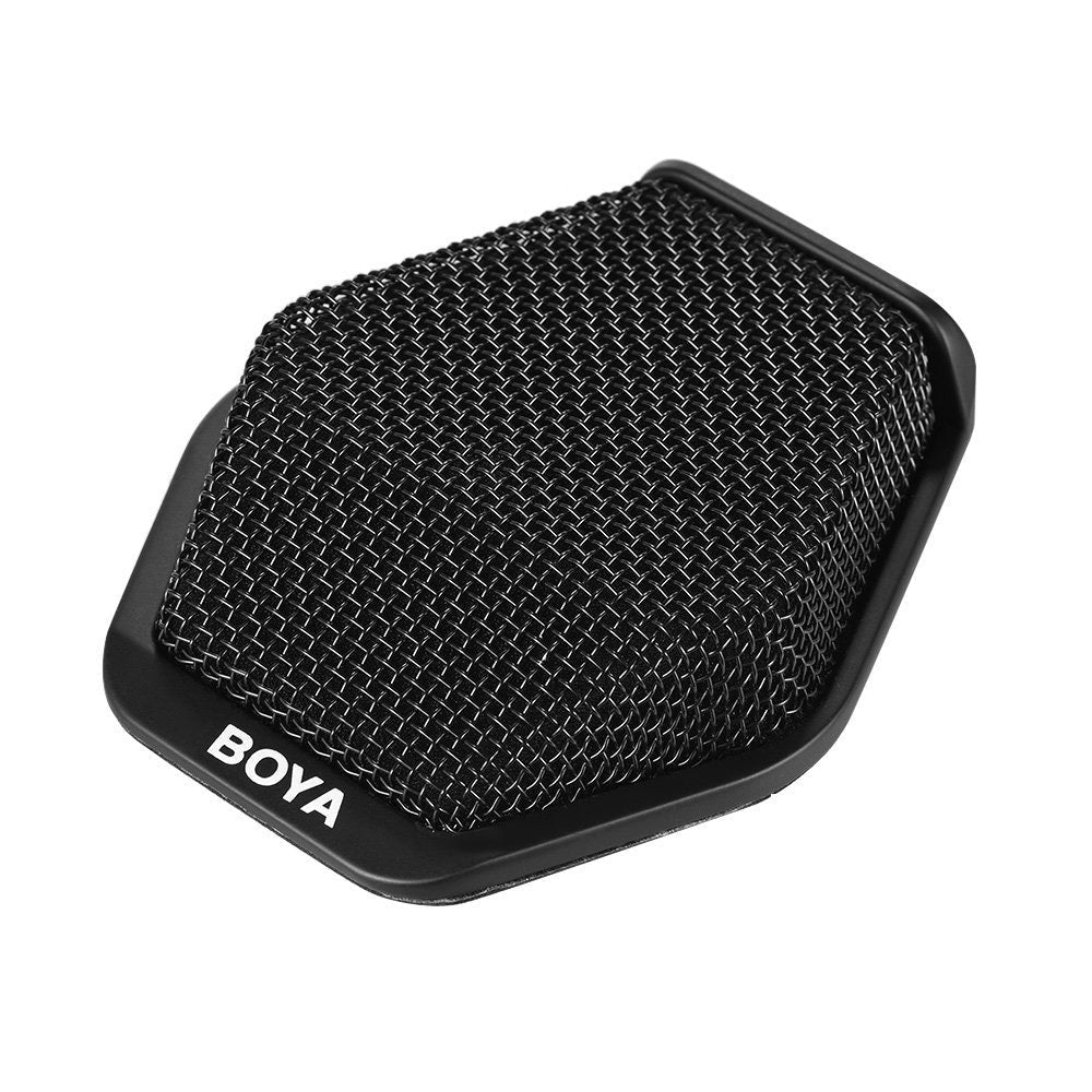BOYA BY-MC2 Super-cardioid Condenser Conference Microphone with 3.5mm Audio Jack & 5V USB Interface 16ft Pickup Distance for Conference Room Seminars and Other Occasions