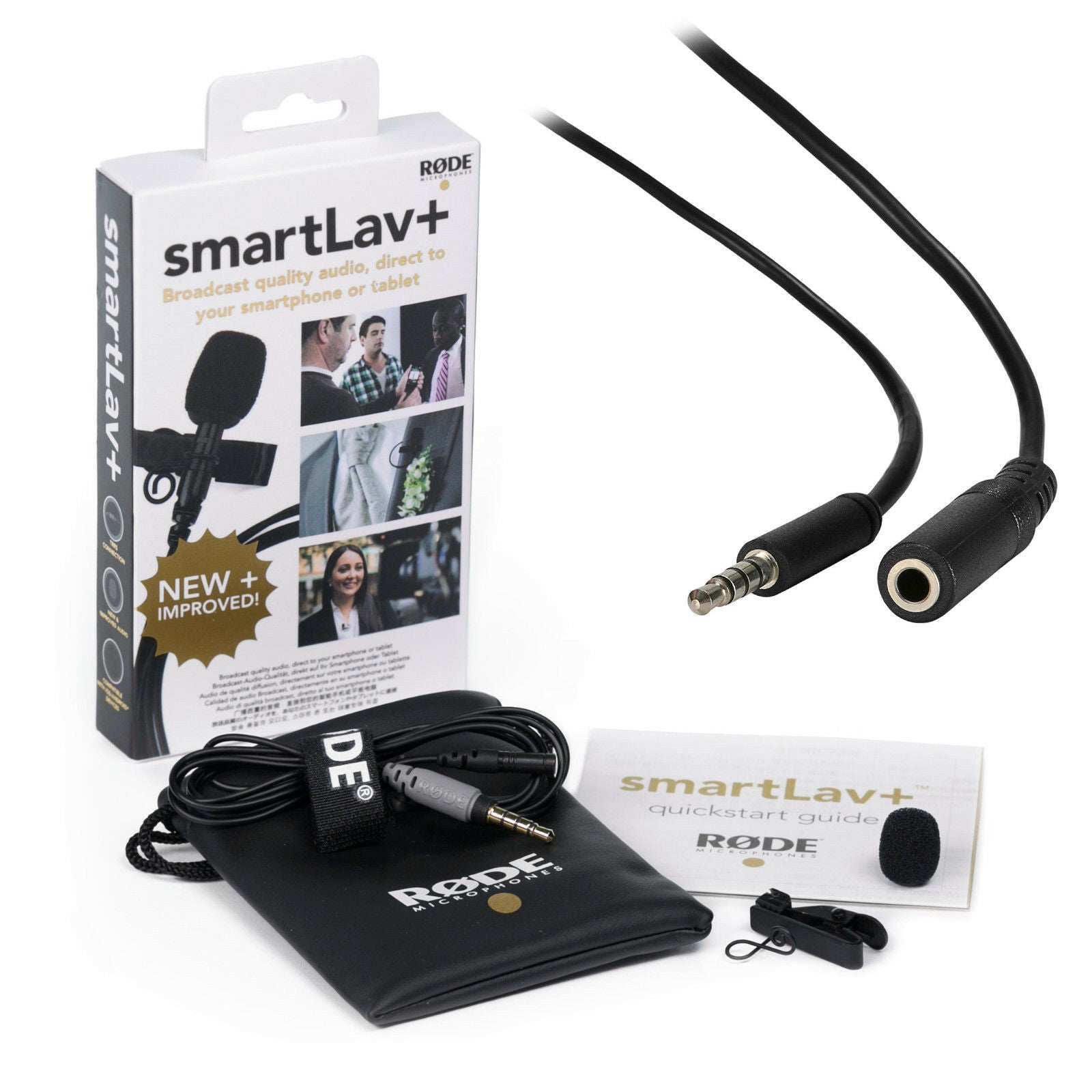 RODE smartLav+ Lavalier Microphone with 2m Extension Cable