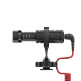 Rode VideoMicro Compact OnCamera Microphone with Rycote Lyre Shock Mount, Black