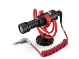 Rode VideoMicro Compact OnCamera Microphone with Rycote Lyre Shock Mount, Black