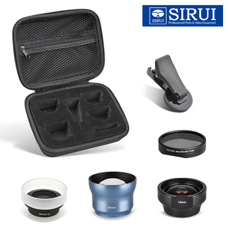 Sirui 3 Lens Mobile Phone Kit (Wide-Angle + Portrait + Macro)