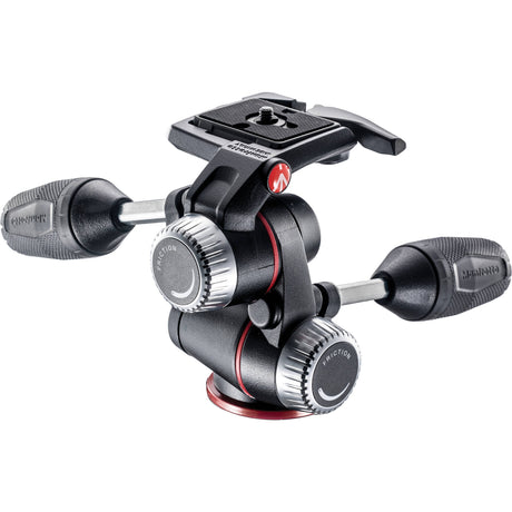 X-PRO 3-Way tripod head with retractable levers