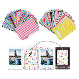 ZENKO 2x3 Inch Photo Paper Film Album Set for  Instax Mini Camera, Polaroid Snap, Z2300, SocialMatic Instant Cameras & Zip Instant Printer (128 Pockets)