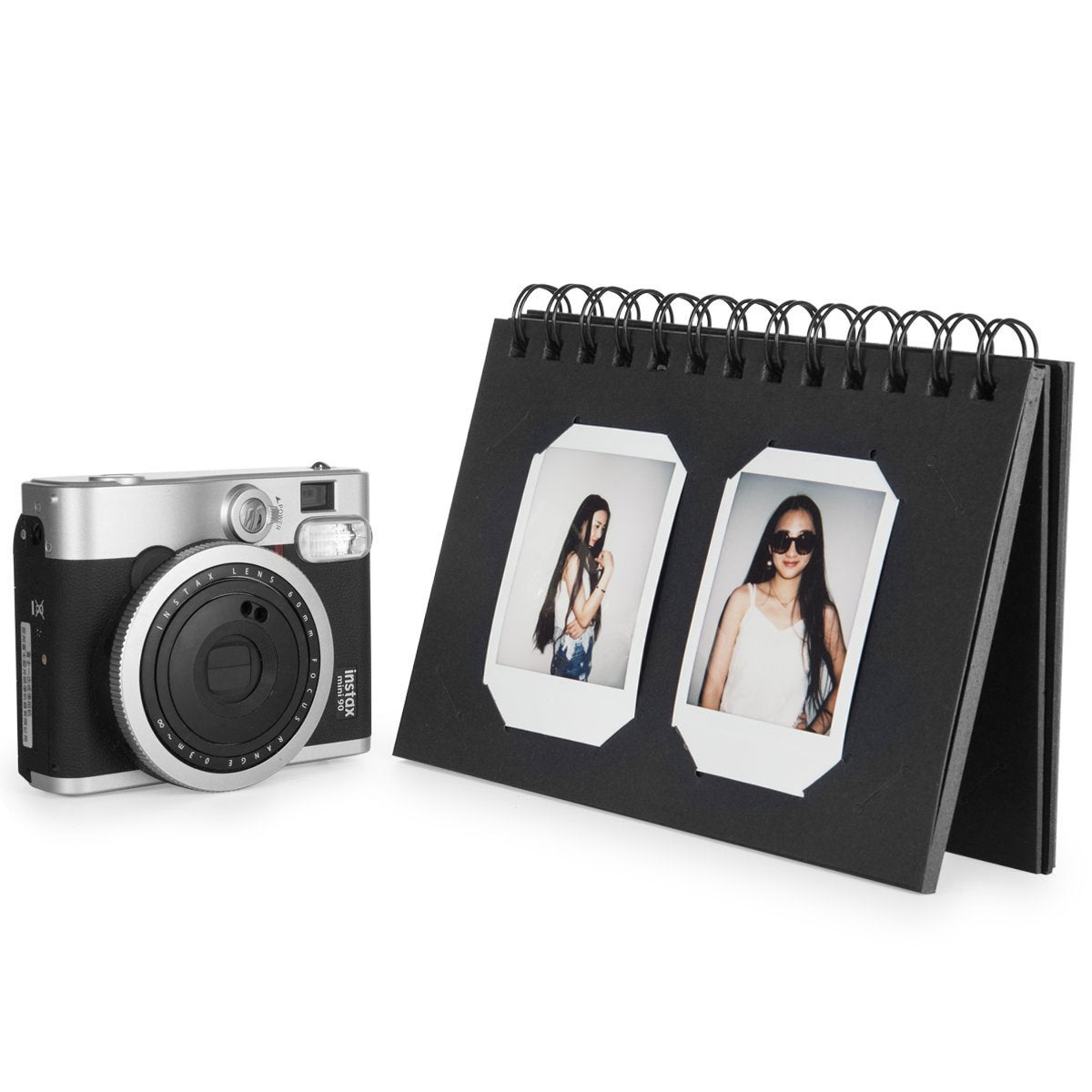 ZENKO 40 Sheets Desk Album For Square Film Black