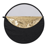 ZENKO 42-inch / 107 cm 5 in 1 Collapsible Multi-Disc Light Reflector with Bag - Translucent, Silver, Gold, White and Black