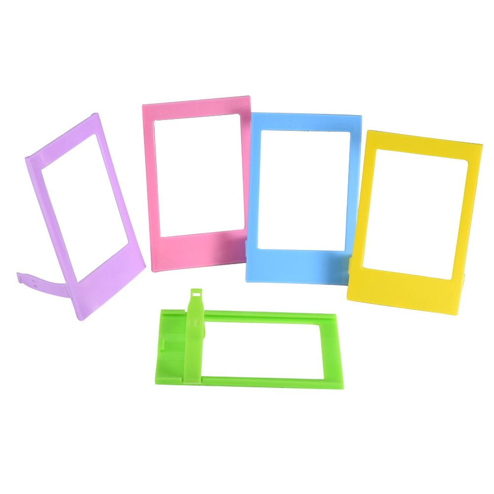 ZENKO 5 in 1 Plastic Photo frame for Mini film (Pink/blue/purple/green/yellow)