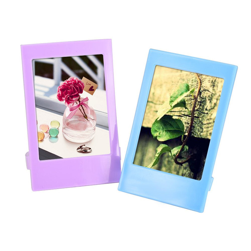 ZENKO 5 in 1 Plastic Photo frame for Mini film (Pink/blue/purple/green/yellow)