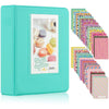 ZENKO 64 Pockets Mini Photo Album for Fujifilm Instax Mini 7s 8 8+ 9 25 26 50s 70 90 Instant Camera & Name Card (64 Pockets, Mint)