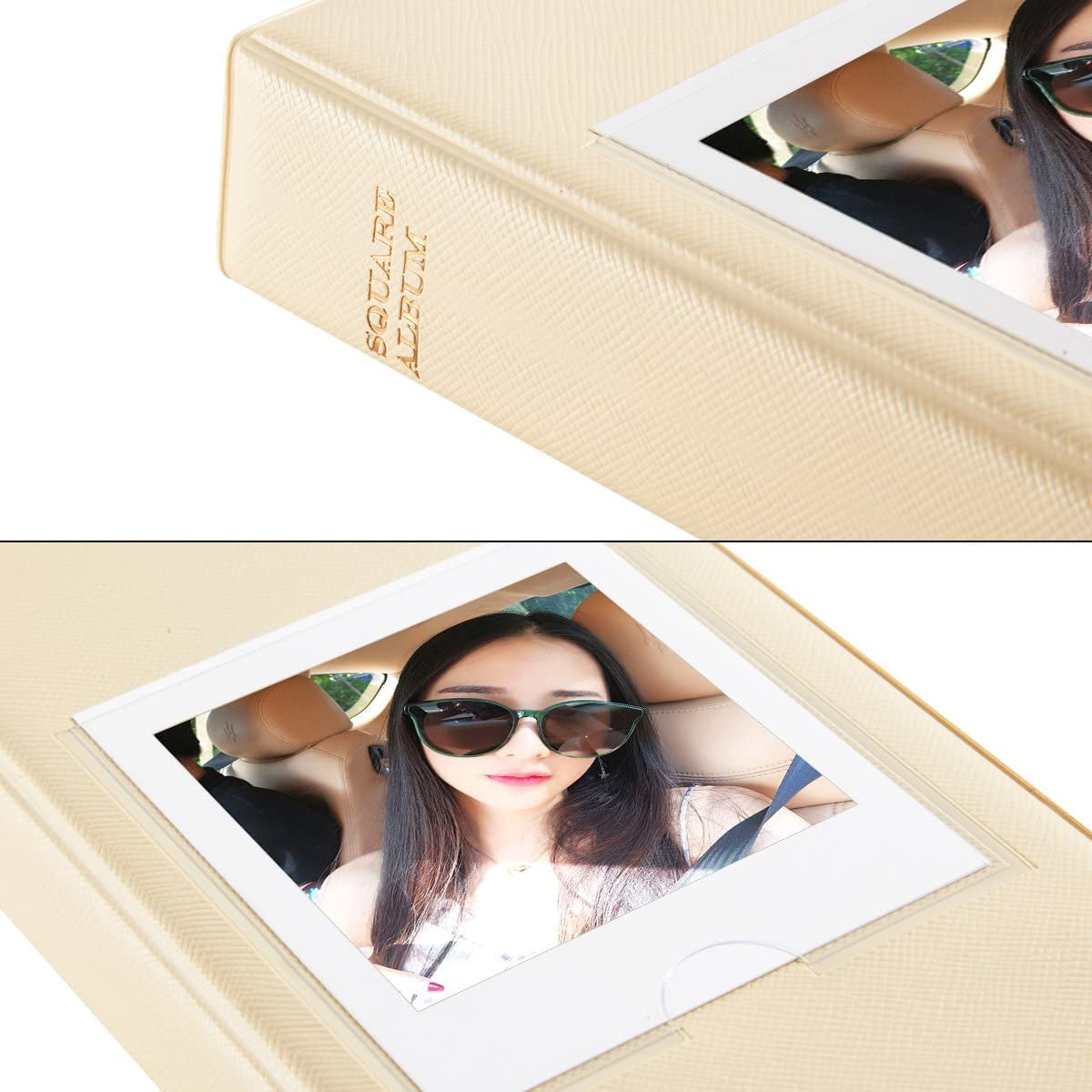 ZENKO 64 Pockets Instax SQUARE Format Photo album Beige