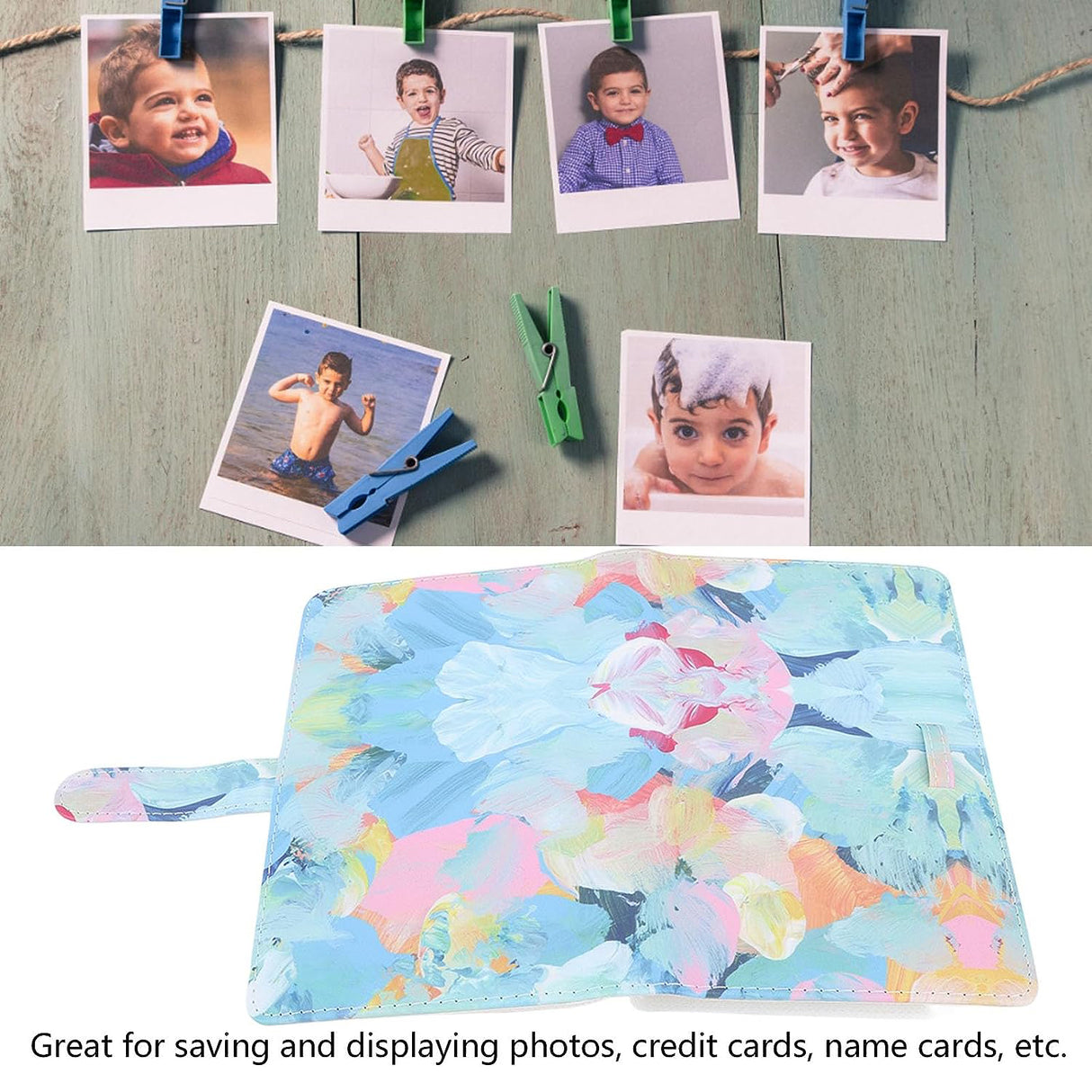 Zikkon 108-Sheets Album For Fujifilm Instax Mini Film (3 inch) Petals oil painting
