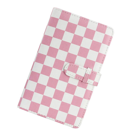 ZENKO 96-Sheets Album For Mini Film (3 inch) Pink Checkboard