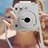 ZENKO Instax Mini 9/8 Camera Accessories Kit: Hand Strap/Film Album/Selfie Lens/Hanging + Creative Frames/Photo Stickers/Camera Sticks (Ash White kit)