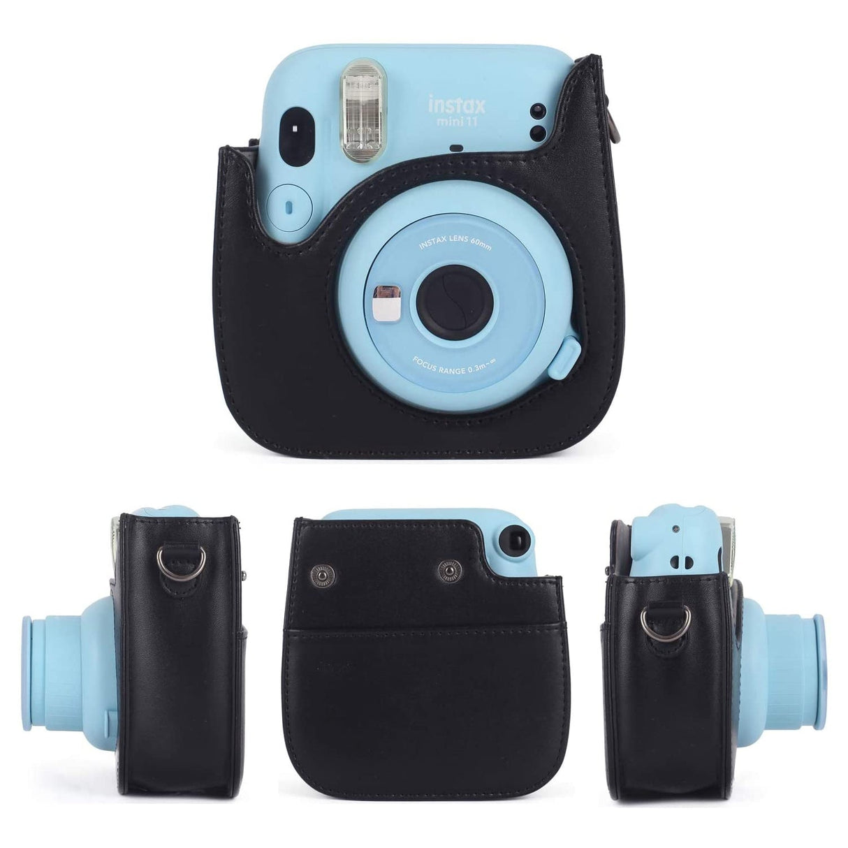 ZENKO Compatible Mini 8 Camera Case Bundle with Album, Filters & Other Accessories for Fujifilm Instax Mini 9 8 8+ (Black, 7 Items)