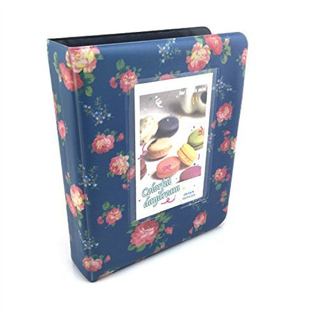 ZENKO INSTAX 64 BEAUTIFUL FLOWER PHOTO ALBUM DEEP BLUE