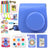 ZENKO Instant Camera Case for Mini 9 Instant camera with Color Filters, Photo Album, Stickers, Selfie Lens + More Cobalt Blue