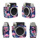 ZENKO Instax Mini 90 Instant Camera PU Case Black flamingo