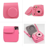 ZENKO Mini Camera Case for Instax Mini 9 8 8+ Instant Film Camera Premium PU Leather with Shoulder Strap