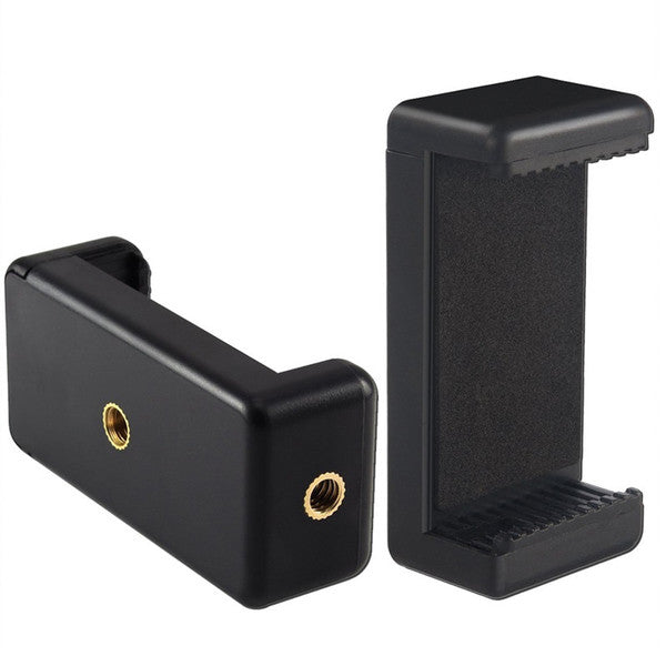 ZENKO Stand Clip Bracket Tripod/Mount Adapter for Mobile Holder Tripod Kit (Black, Supports Up to 500 g) Mobile Holder Set of 2 (Black)