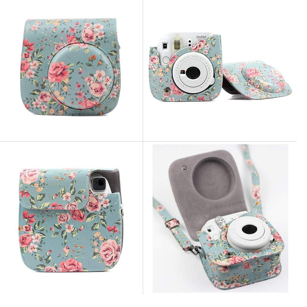 ZENKO for Instax Mini 9 8 Camera Accessories kit Bundle, Includes; Instax Instant Camera Case + Album + Frames & Stickers + Lens Filters + More