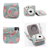 ZENKO MINI 8/8+/9 INSTAX CAMERA POUCH BAG (Blue roses)