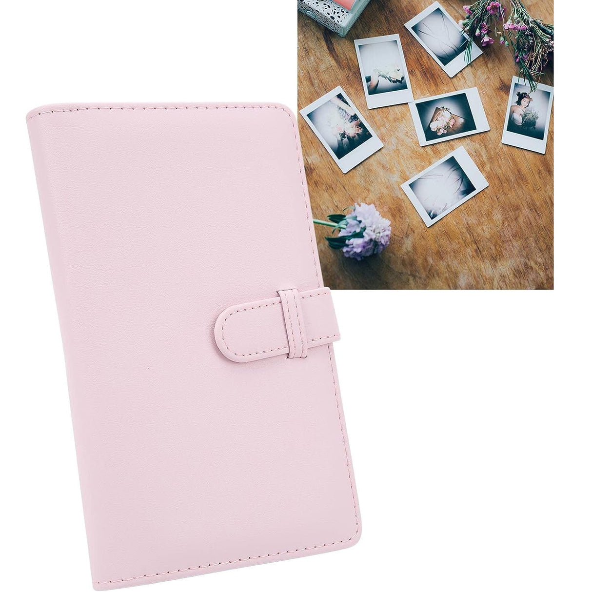 Zikkon Instax Mini Compatible 108 sheet Album for Fujifilm Instax Mini Film Blossom Pink