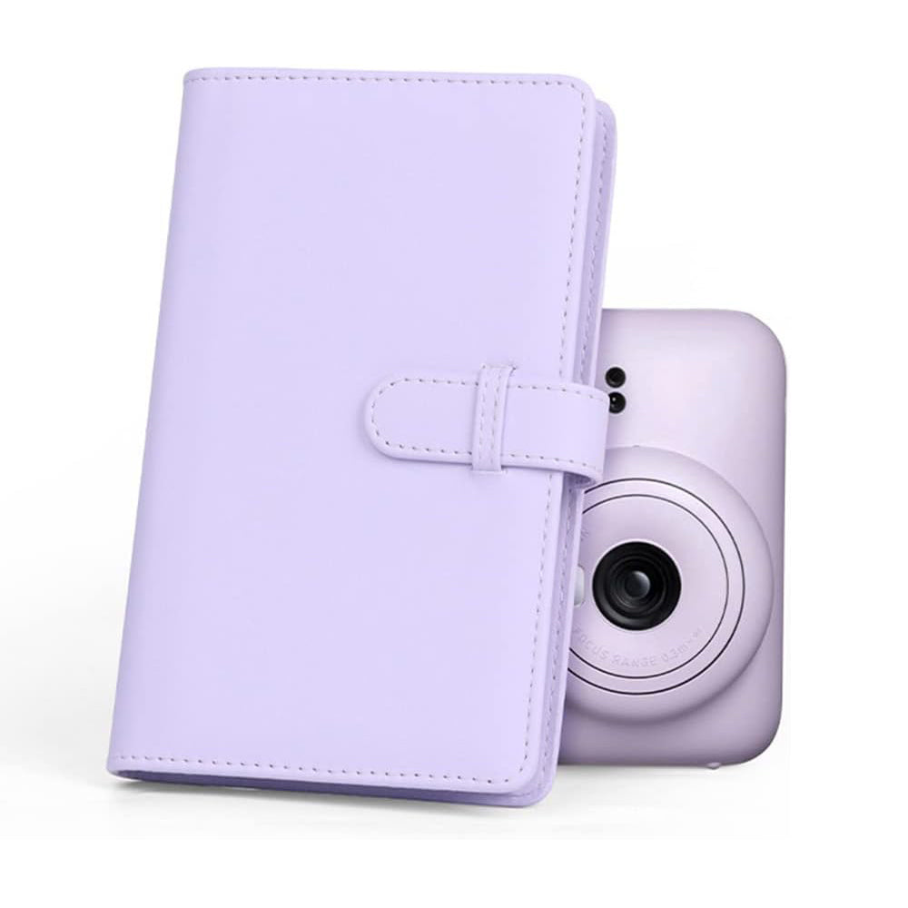 Zikkon Instax Mini Compatible 108 sheet Album for Fujifilm Instax Mini Film Lilac Purple